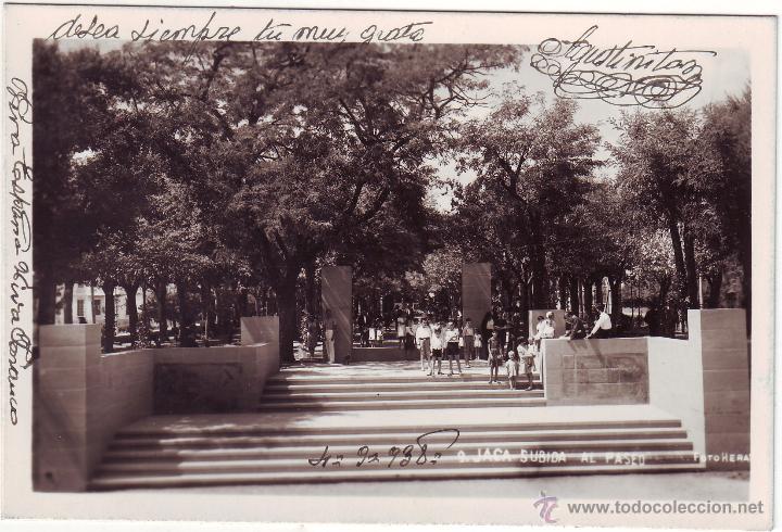 Postales: PE-230  JACA . SUBIDA AL PASEO 1938 - Foto 1