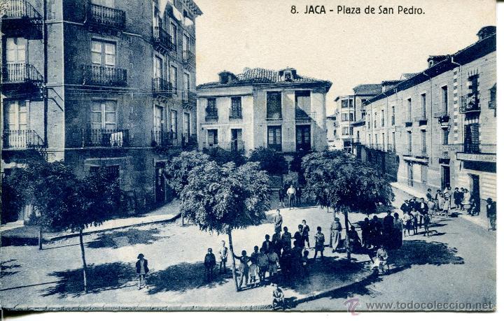 Postales: JACA--PLAZA DE SAN PEDRO-RARA - Foto 1