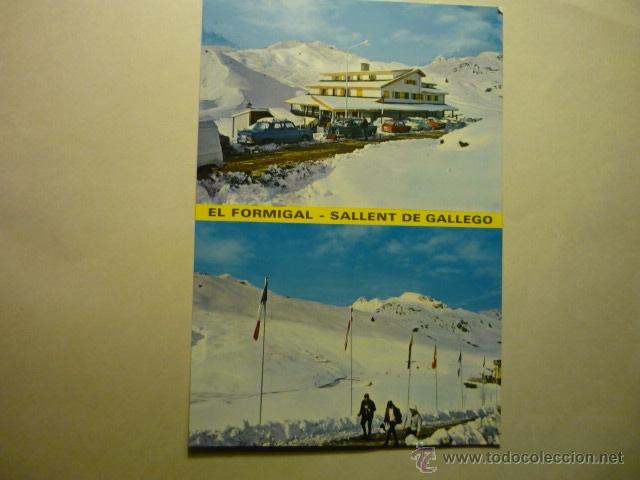 Postales: postal sallent de gallego- estacion formigal--escrita