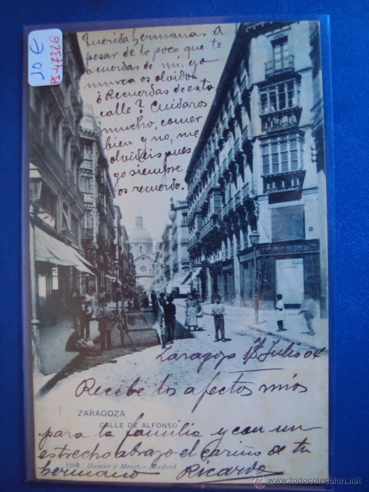 Postkarten: (PS-47326)POSTAL DE ZARAGOZA-CALLE DE ALFONSO