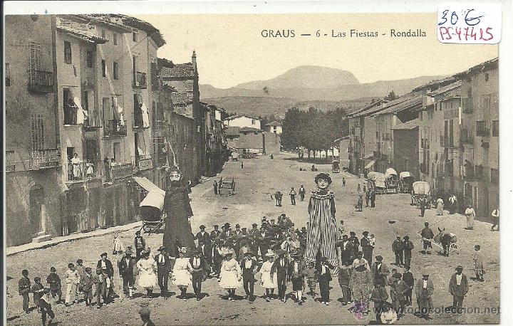 Postkarten: (PS-47415)POSTAL DE GRAUS-LAS FIESTAS.RONDALLA