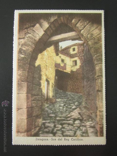Postales: POSTAL ZARAGOZA. SOS DEL REY CAT&Oacute;LICO. - Foto 1