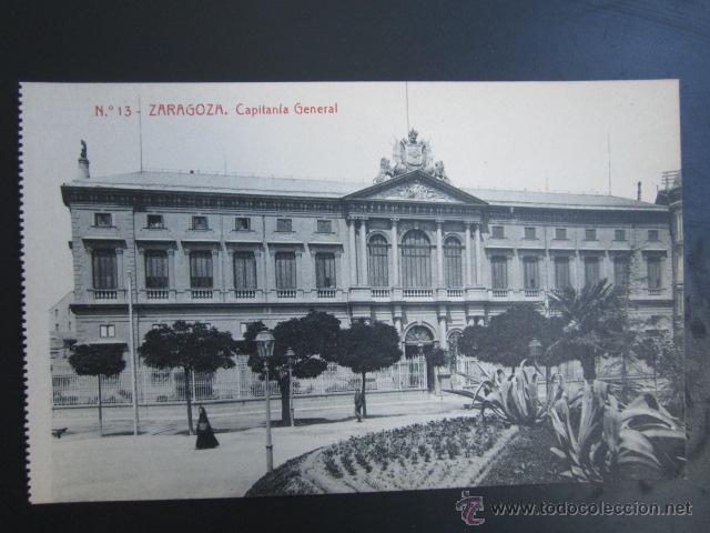 Postales: POSTAL ZARAGOZA. CAPITAN&Iacute;A GENERAL. - Foto 1