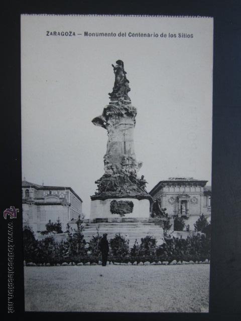 Postales: POSTAL ZARAGOZA. MONUMENTO DEL CENTENARIO DE LOS SITIOS. - Foto 1