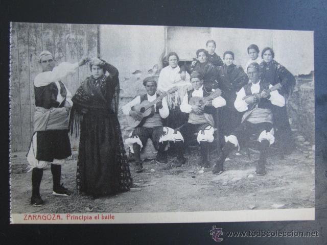 Postales: POSTAL ZARAGOZA. PRINCIPIA EL BAILE. - Foto 1