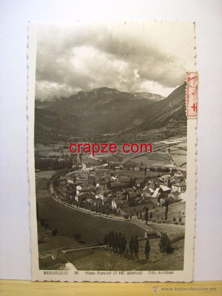 Postales: BENASQUE: VISTA PARCIAL - POSTAL ORIGINAL - Foto 1
