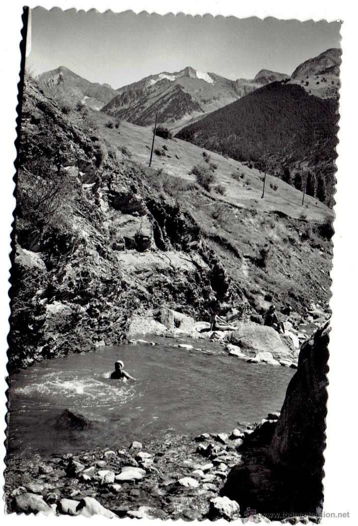 Postales: PS6276 SALLENT DE G&Aacute;LLEGO 'POCETA DEL CURA, AL FONDO PICO DEL INFIERNO'. ED. SICILIA. A&Ntilde;OS 60