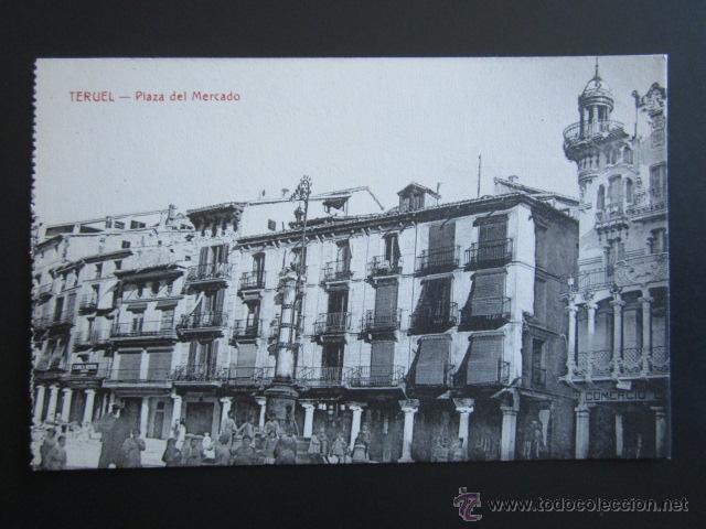Postales: POSTAL TERUEL. PLAZA DEL MERCADO. - Foto 1