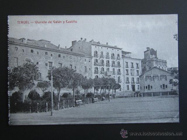 Postales: POSTAL TERUEL. GLORIETA DE GAL&Aacute;N Y CASTILLO. - Foto 1