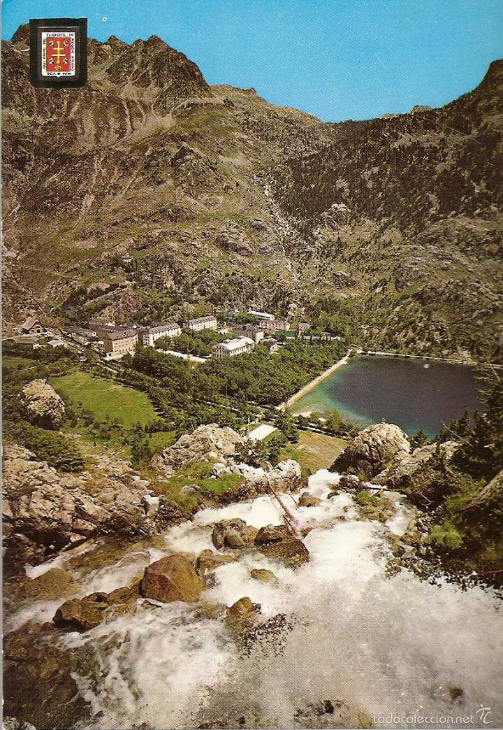 Postales: POSTAL, PIRINEO ARAGONES, BALNEARIO DE PANTICOSA, VALLE DE TENA, VISTA GENERAL, CIRCULADA