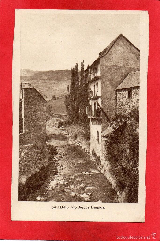 Postales: sallent de gallego. rio aguas limpias