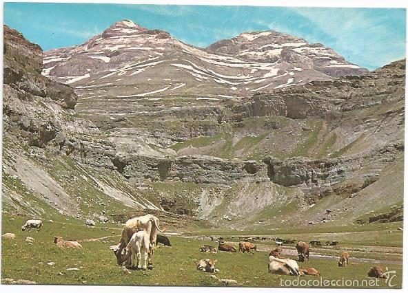 Postales: [POSTAL] Valle de Ordesa (Huesca). A&ntilde;os 70' (circulada y con marcas de pegamento en la trasera)