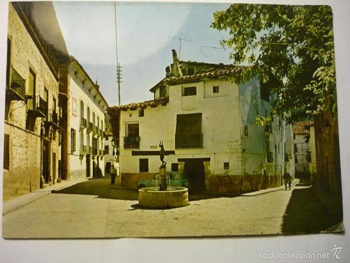 Postales: postl rubielos de mora -plaza de la raza .- circulada