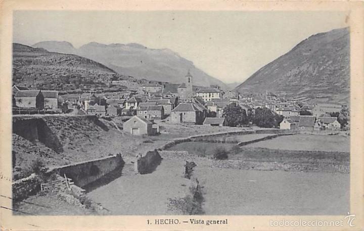 Cartoline: HECHO (HUESCA).- VISTA GENERAL