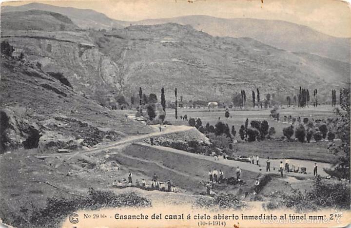 Cartoline: ENSANCHE DEL CANAL A CIELO ABIERTO INMEDIATO AL TUNEL NUM 2BIS (OBRAS SALTO DEL RUN)