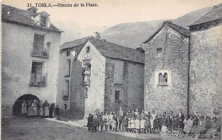Postales: TORLA (HUESCA).- RINC&Oacute;N DE LA PLAZA - Foto 1