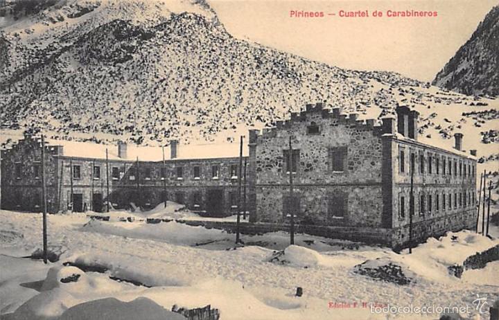 Postales: PIRINEOS.- CUARTEL DE CARABINEROS - Foto 1