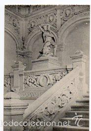 Postales: ANTIGUA POSTAL ZARAGOZA PALACIO DE LOS MUSEOS ESCALERA - Foto 1