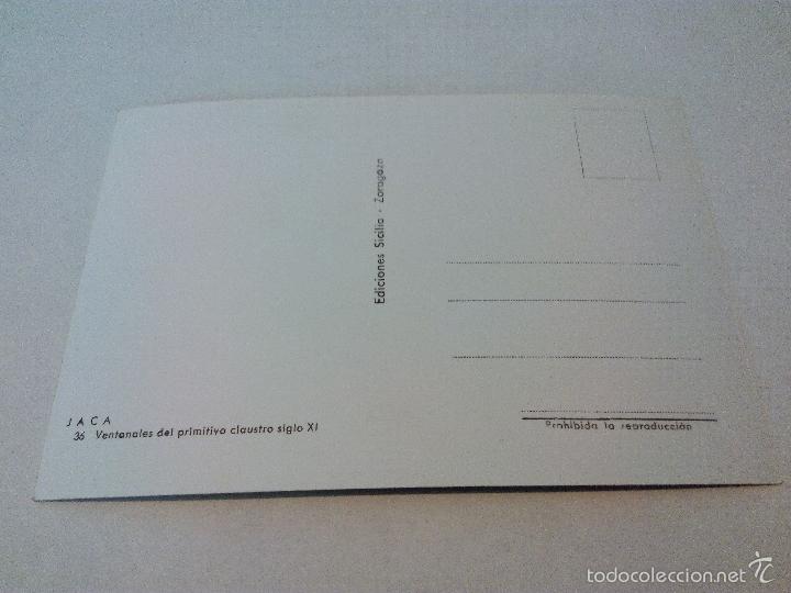 Postales: POSTAL JACA . VENTANALES DEL PRIMITIVO CLAUSTRO SIGLO XI - Foto 2