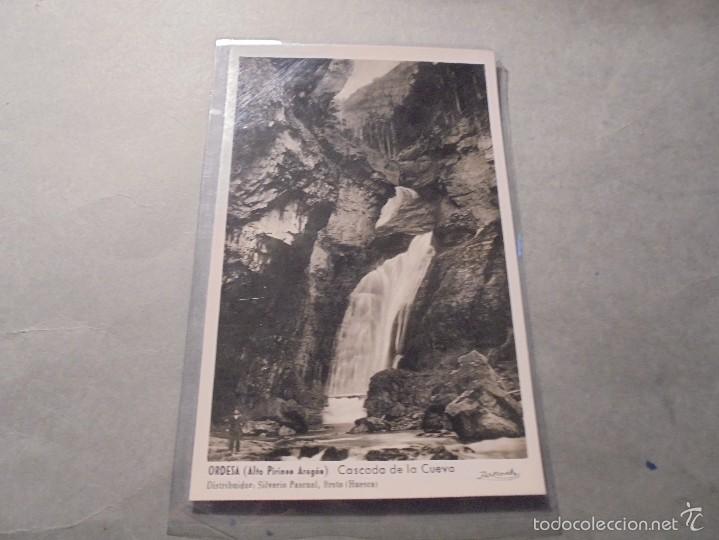 Cartoline: ORDESA - ( ALTO PIRINEO ARAGON&Eacute;S ) CASCADA DE LA CUEVA - ZERKOWITZ 14X9 CM.