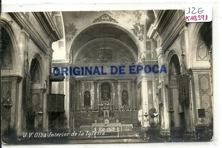 Cartoline: (PS-48591)POSTAL FOTOGRAFICA DE OLBA-INTERIOR DE LA IGLESIA