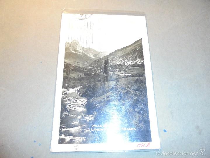 Postais: VALLE DEL TENA - LAMUZA Y LA PE&Ntilde;A FORATATA - NEGTOR - POSTAL CIRCULADA 14X9 CM.