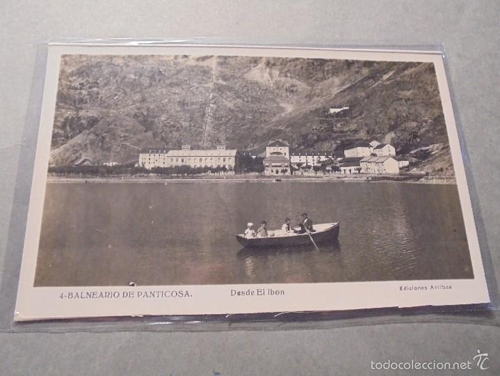 Postais: 4 .- BALNEARIO DE PANTICOSAS DESDE EL IBON  EDC. ARRIBAS - 14X9 CM.