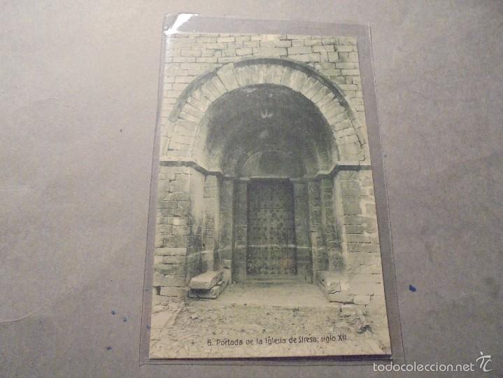 Postkarten: 6 - PORTADA DE LA IGLESIA DE SIRESA , SIGLO XII - EDC. F. DE LAS HERAS - 14X9 CM .