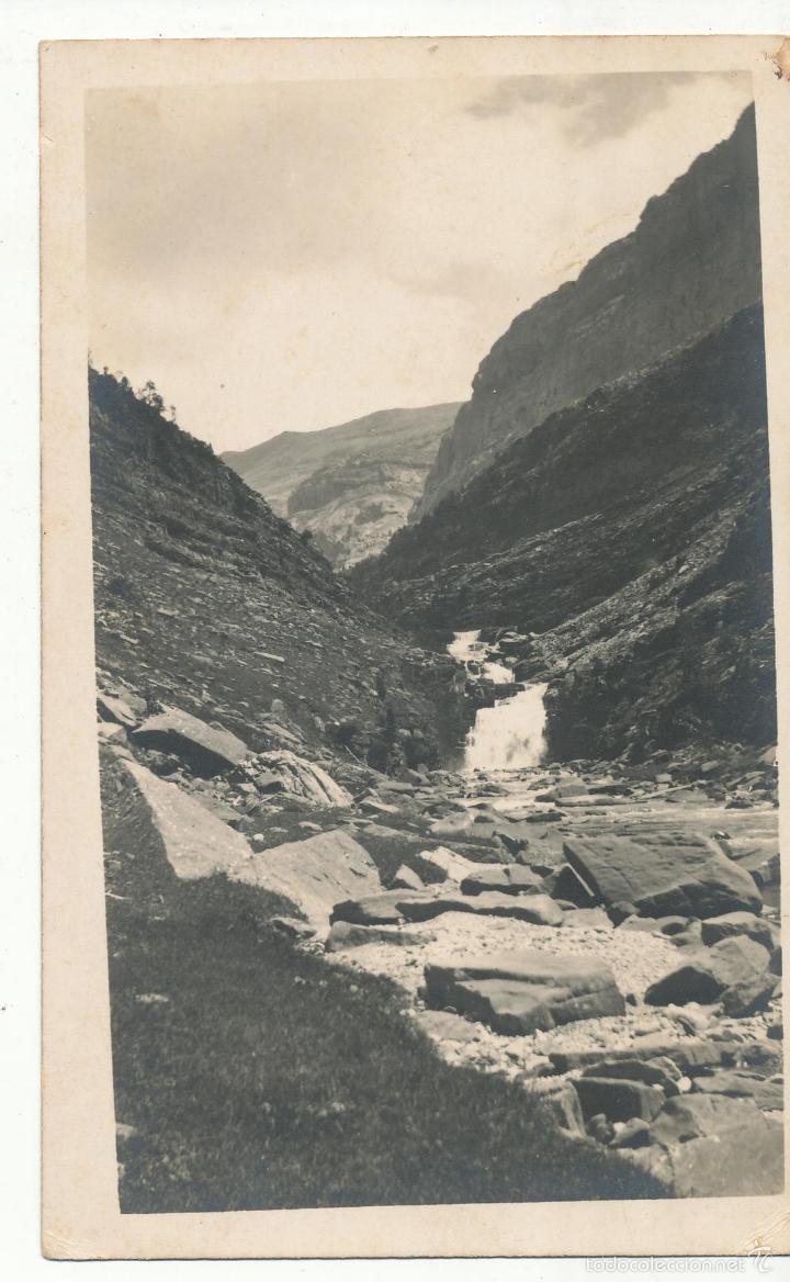 Postales: Ordesa.- Cascada del circo. Fechada en 1923. - Foto 1