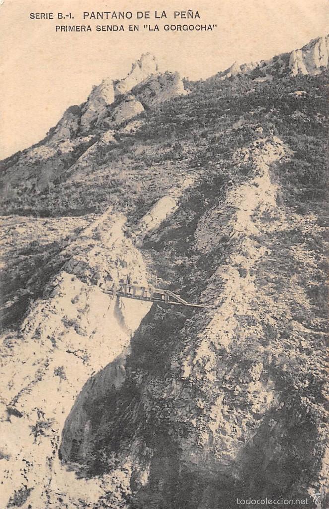 Postkarten: PANTANO DE LA PE&Ntilde;A.- PRIMERA SENDA EN LA GORGOCHA
