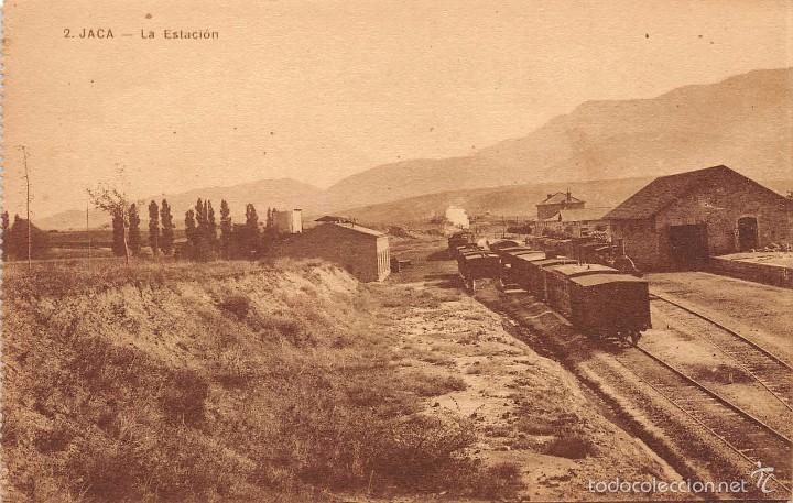 Postales: JACA.- LA ESTACI&Oacute;N.