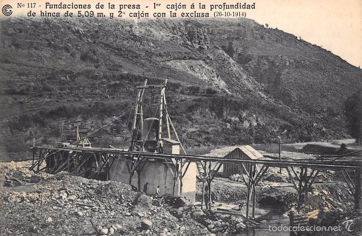 Postkarten: FUNDACIONES DE LA PRESA-IER CAJON A LA PROFUNDIDAD DE HINCA