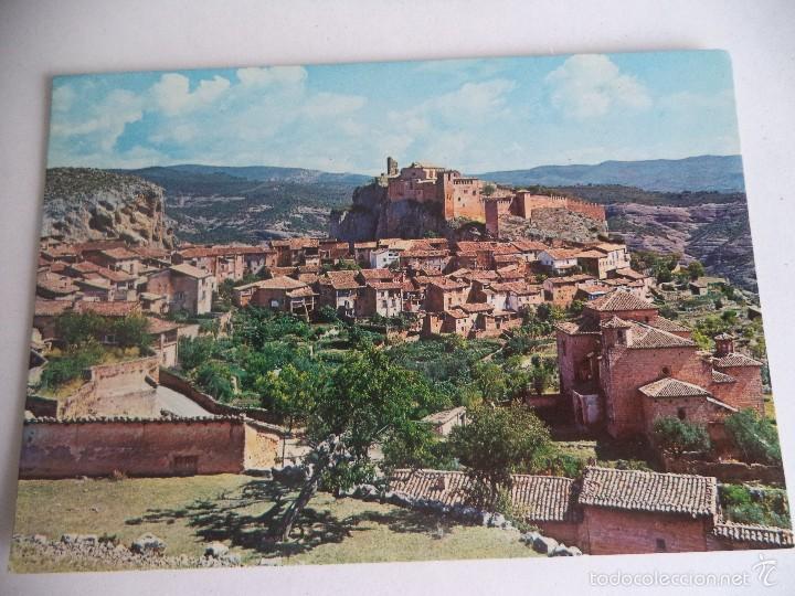 Postales: Postal de Alquezar.- Vista general , al fondo colegiata