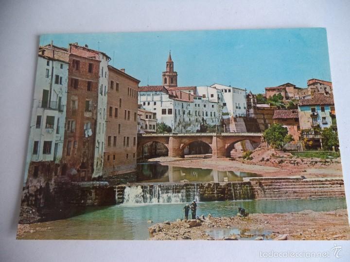 Postales: Postal de Barbastro.- Rio Vero y puente del Portillo