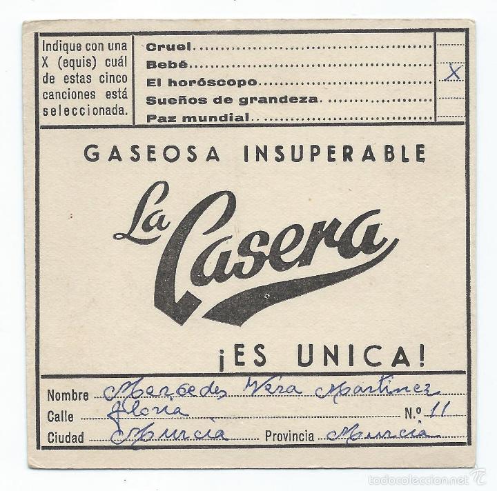 Postales: GASEOSA LA CASERA. 9,5 X 9,5 CM - Foto 2