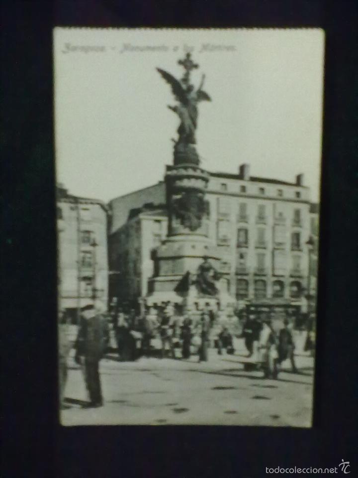 Postales: MONUMENTO A LOS MARTIRES ZARAGOZA - Foto 1