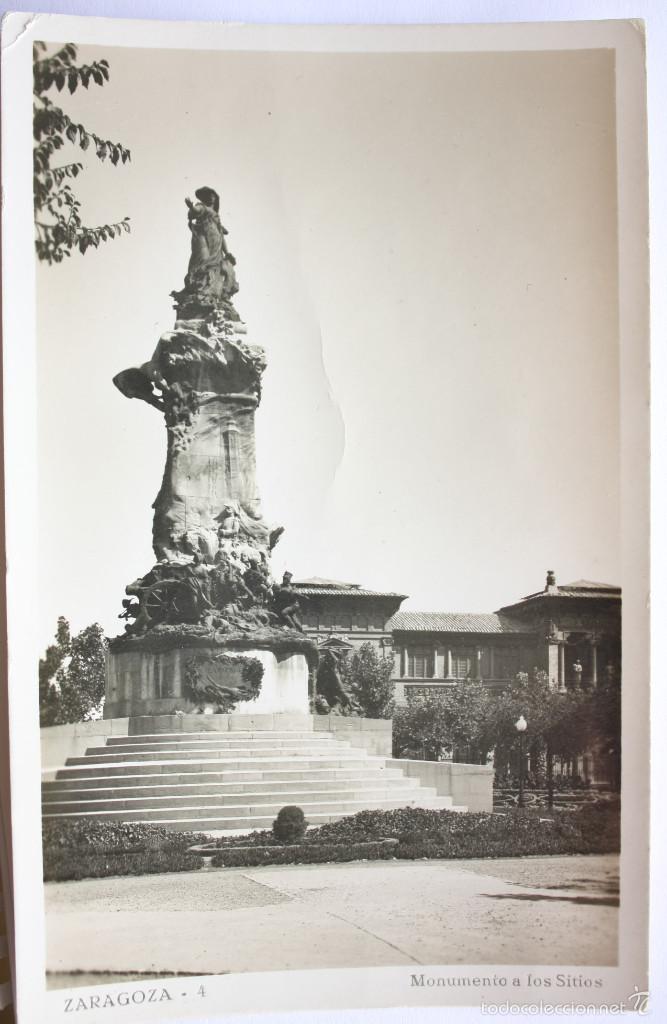 Postales: Zaragoza monumento a los sitios. - Foto 1