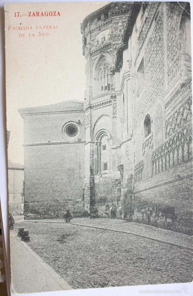 Postales: Zaragoza fachada de la seo. - Foto 1
