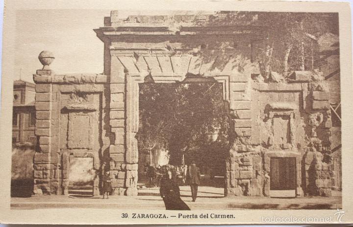 Postales: Zaragoza puerta del carmen. - Foto 1