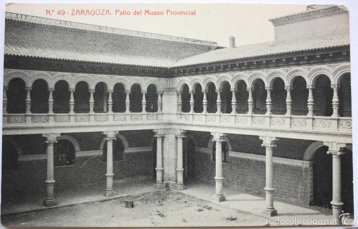 Postales: Zaragoza patio museo provincial - Foto 1