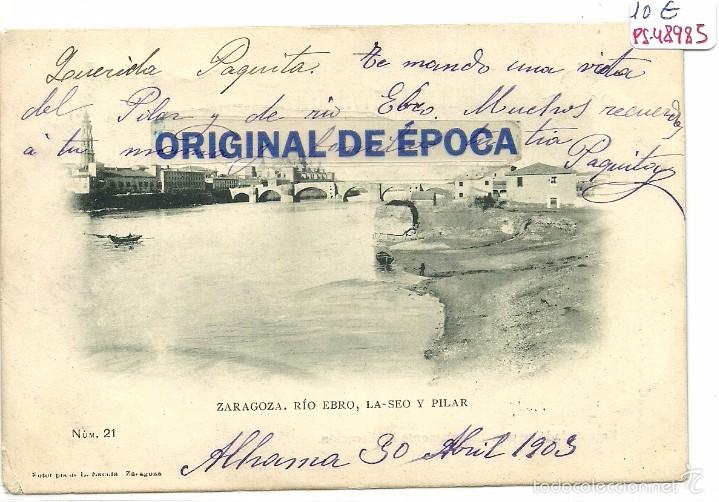 Postkarten: (PS-48984)POSTAL DE ZARAGOZA-PUENTE DE PIEDRA Y PILAR.FOTOTIPIA L.ESCOLA