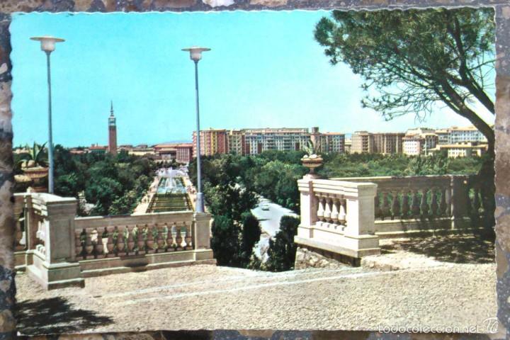 Postales: ZARAGOZA - PARQUE DE PRIMO DE RIVERA - Foto 1