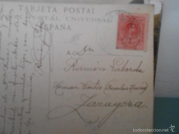 Postales: CIRCULADA 1917. SALLENT . HUESCA - Foto 2