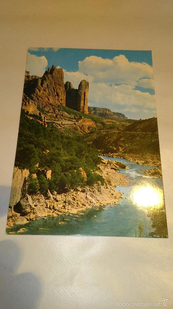 Postais: POSTAL PIRINEO ARAGONES MALLAS DE RIGLOS SOBRE EL RIO GALLEGO EN LA RUTA AL PIRINEO SIN CIRCULAR