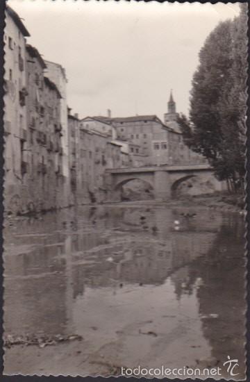 Postales: POSTAL BARBASTRO RIO VERO Y PUENTE - Foto 1
