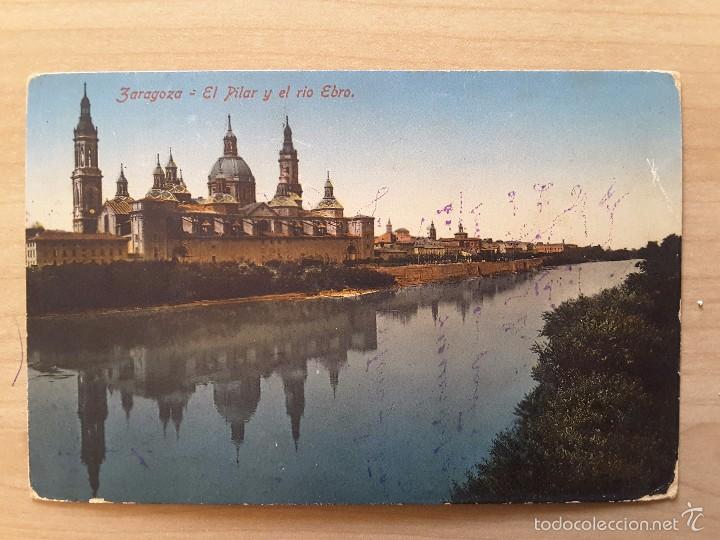 Postales: POSTAL DE ZARAGOZA - EL PILAR Y EL R&Iacute;O EBRO - Foto 1