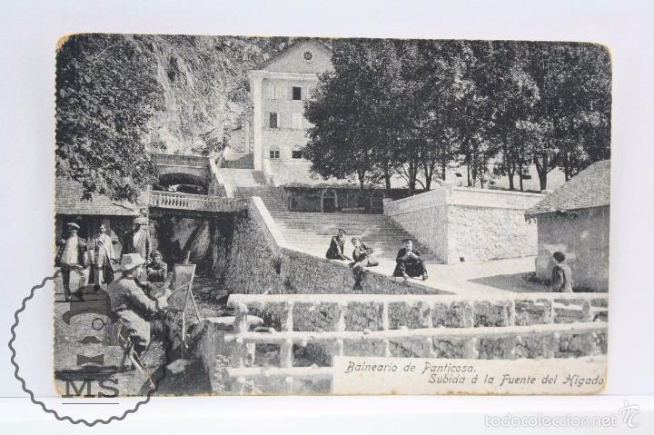 Postales: Antigua Postal Animada - Balneario de Panticosa. Subida a la Fuente del H&iacute;gado - Sin Circular
