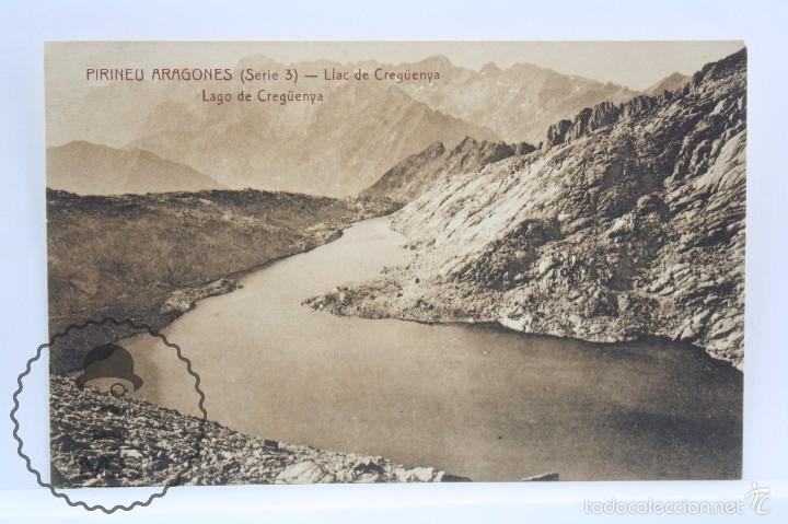 Postcards: Antigua Postal - Pirineu Aragon&eacute;s. Serie 3. Lago de Creg&uuml;enya - Centre Excursionista Catalunya