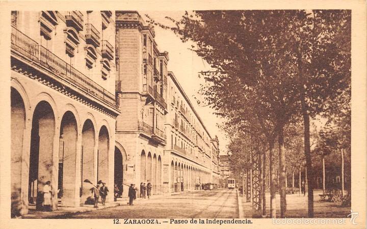 Postkarten: ZARAGOZA.- PASEO DE LA INDEPENDENCIA