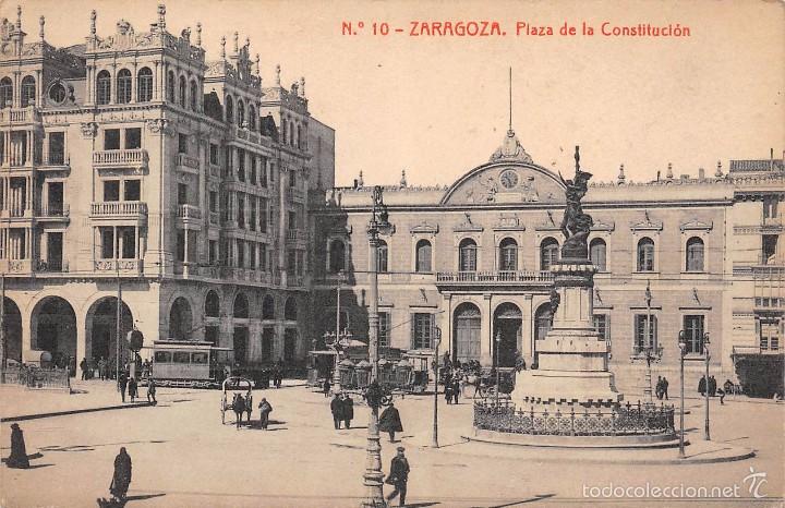 Postkarten: ZARAGOZA.- PLAZA DE LA CONSTITUCION
